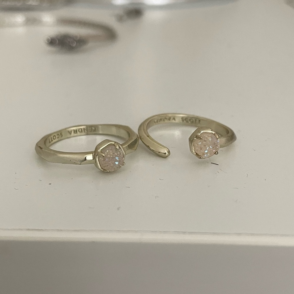 Kendra Scott Gold Ring in Iridescent Drusy